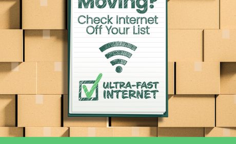 A clip board with a checked box beside "ultra-fast Internet"