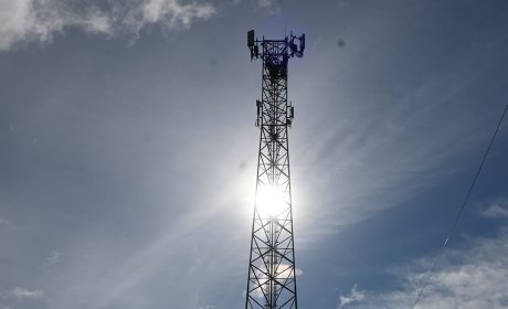 Communications tower in Leduc South