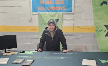 Authorized Xplore Dealer, Derek at his trade show booth