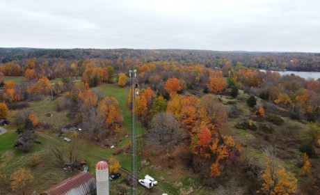 Internet Tower in the fall