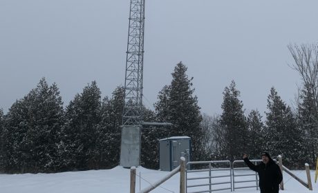Xplore customer with Internet tower in Keene, Ontario