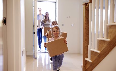 Family and Kids Moving