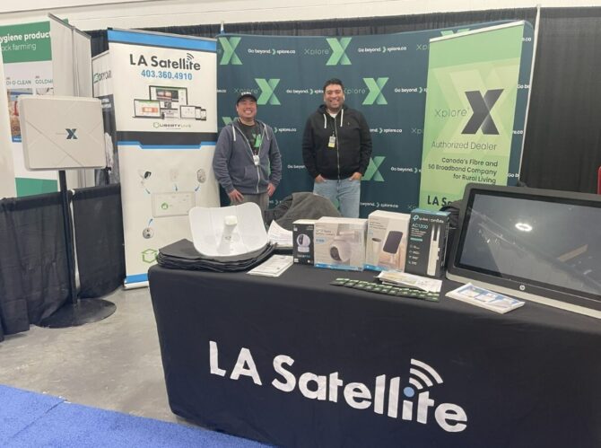 Xplore Dealer LA Satellite at their booth at the Agriculture Expo