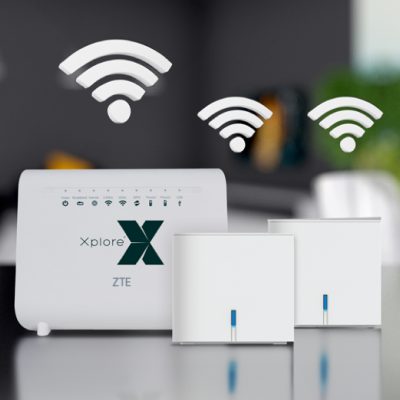 Xplore modem and mesh cubes