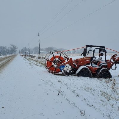 Metro Loop Fibre being Installed in Rural Ontario