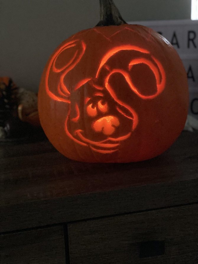 Carved pumpkin