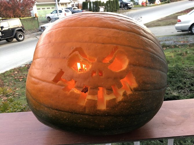 Carved pumpkin