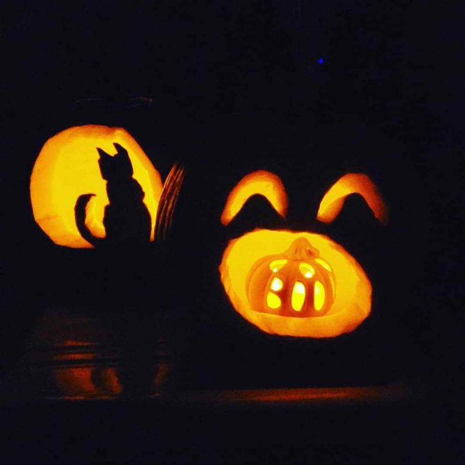 Carved pumpkins