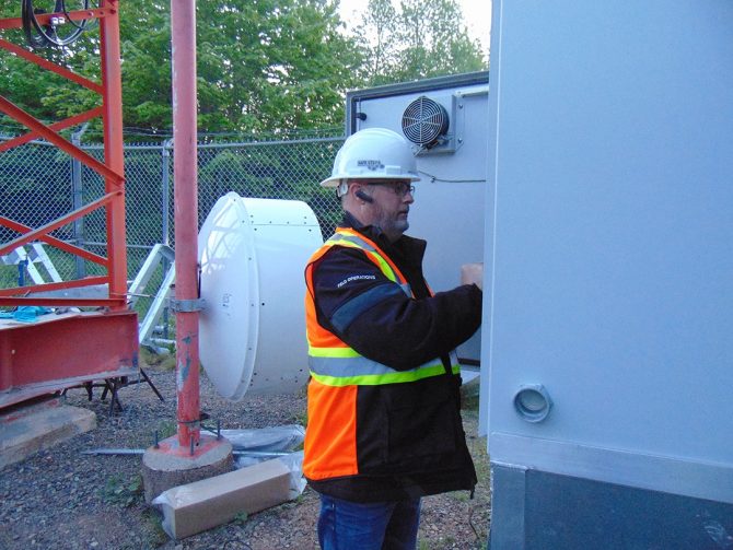 Person working on a construction site