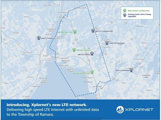 Xplore LTE network map