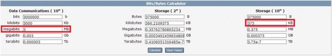 Calculating speed screenshot